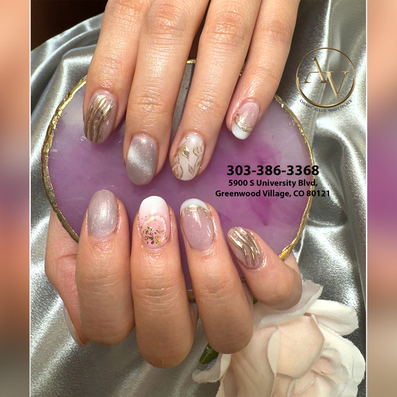 Anthony Vincé Nail Spa, Cherry Hills nail work in Greenwood Village, Colorado